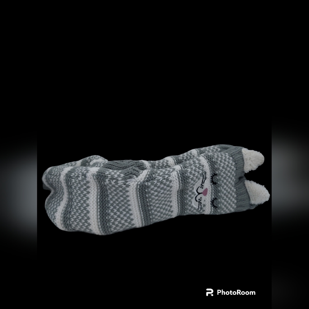 Jacques Moret Cat Slipper Socks and 2 Pairs Crew Socks Women's Sock Size 9-11 NW - Picture 4 of 7